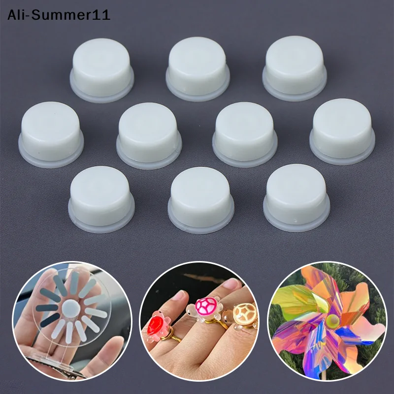 【Hlr】10/20 Peças Rolamentos Giratórios de Rotação Suave para Artesanato DIY, Acessórios para Capas de Celular, Giradores de Miçangas e Presilhas de Cabelo