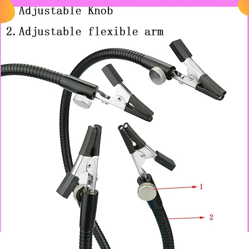 

A23P Desk Clamp Soldering Station Holder PCB Alligator Clip Multi Soldering Helping Hands Third Hand Tool For Welding Repair