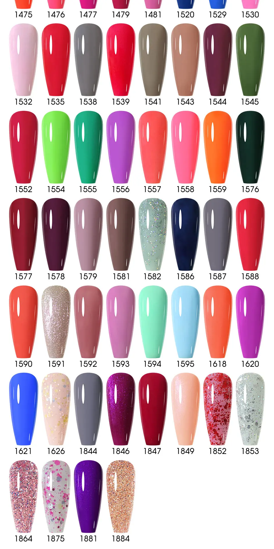 Arte Clavo 4-teiliges Gel-Nagellack-Set 15ml HEMA TPO-frei, ablösbar, UV-LED, Nude Braun Orange, langanhaltend, Nagelkunst, Maniküre für zu Hause – Detail 12