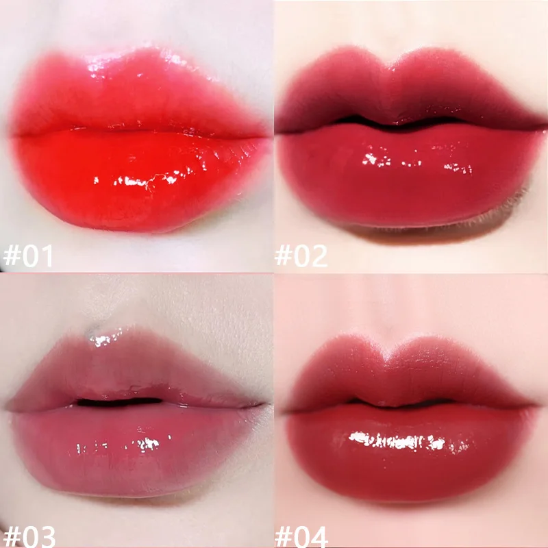 シマーミニリップグロスキット10個、ミラーと防水仕上げの保湿液体口紅、ギフト/バレンタインデーに最適