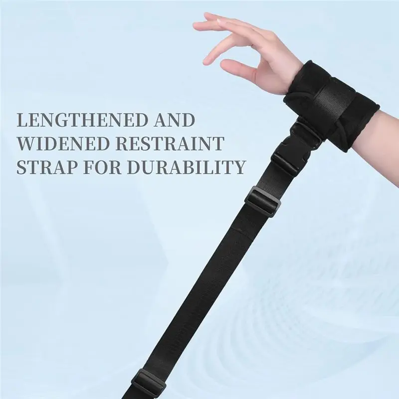 Restrições para pacientes de demência para idosos adultos idosos de segurança para mãos ou pés de cama controle de restrições universais novo