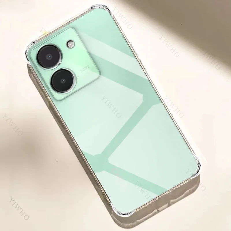 جراب هاتف فاخر شفاف لـ Vivo ، جراب شفاف سميك لـ Vivo Y 36 ، مضاد للخدش ، أغطية مقاومة للصدمات ، TPU ، 5G ، ، ، "، V2248