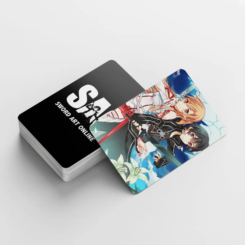 Sword Art Online Lomo Card 1Pack/92PC 60PC Mini Cards With 32PC Stickers Japanese Anime Fan Collection Lomo Cards Postcards Gift