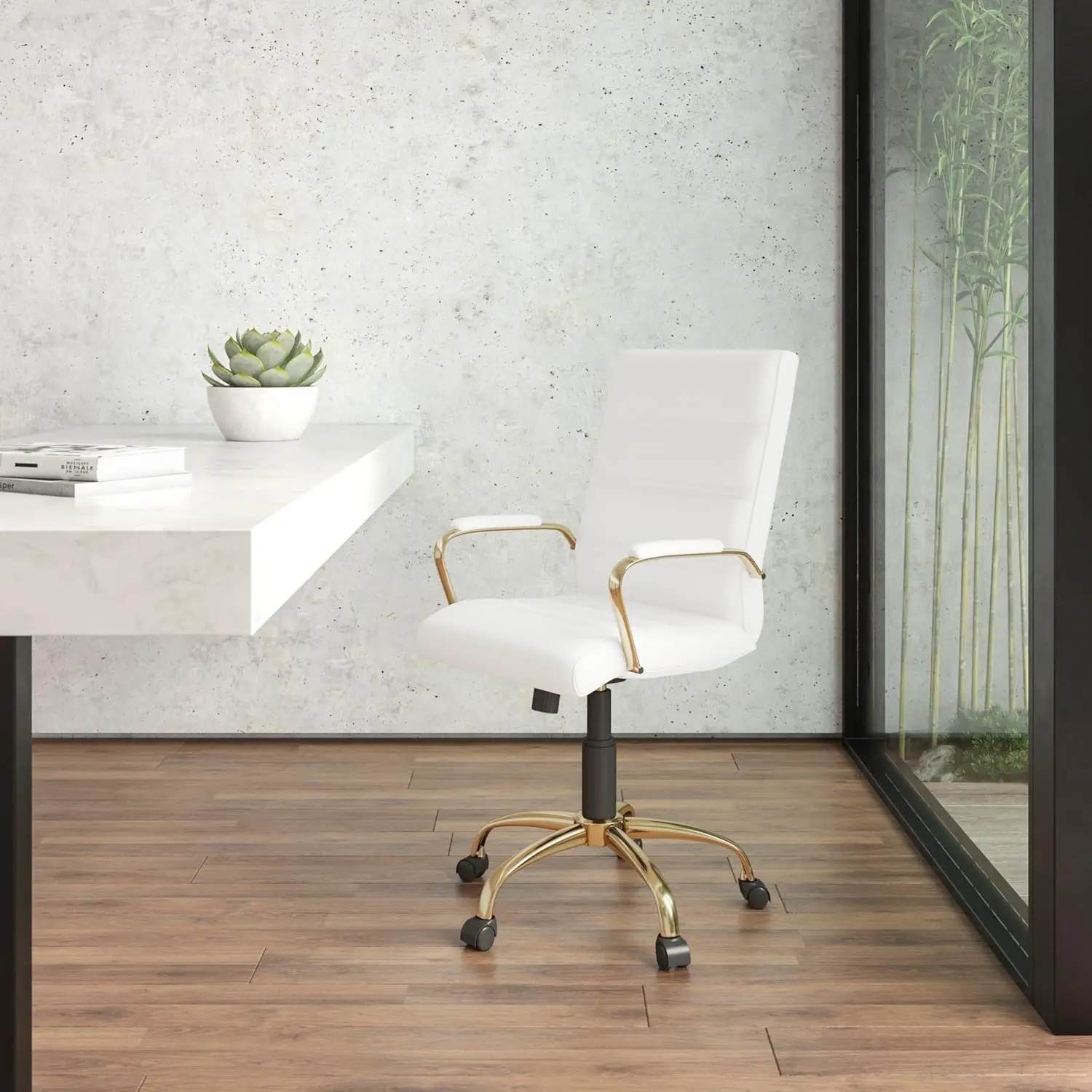 Adjustable Height Padded Office Chair