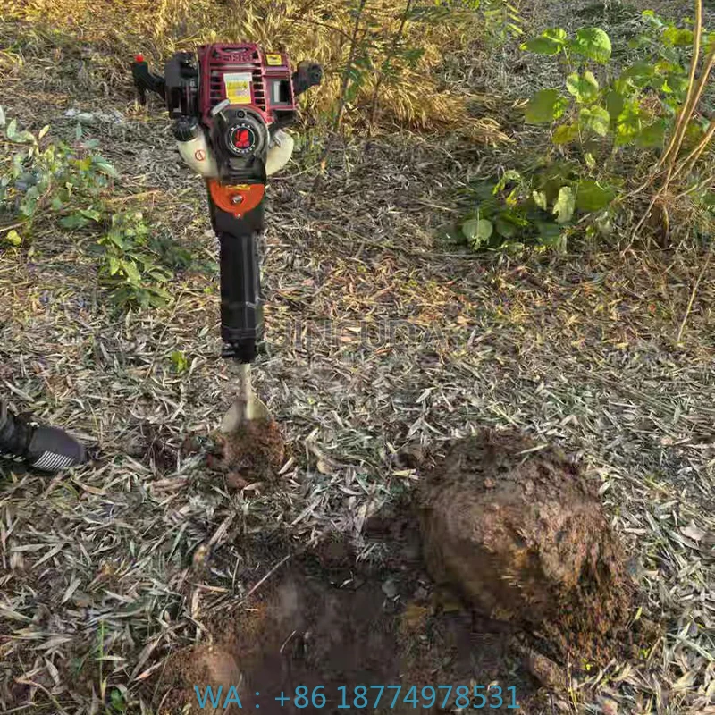 

Многофункциональный бензиновый переносной измельчитель деревьев 4-тактный: для забивки свай, уплотнения грунта, резки и измельчения корней