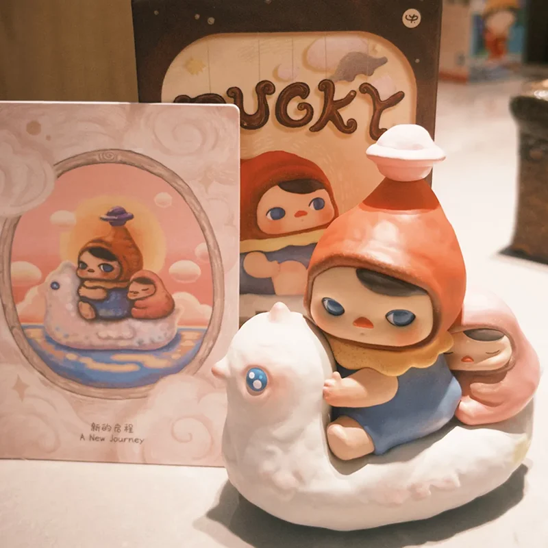 

POP MART PUCKY Poko's Adventure Series Blind Box Guess Bag Desktop Decoration Blind Bag Toys Anime Figure Cute Model Gift Girl