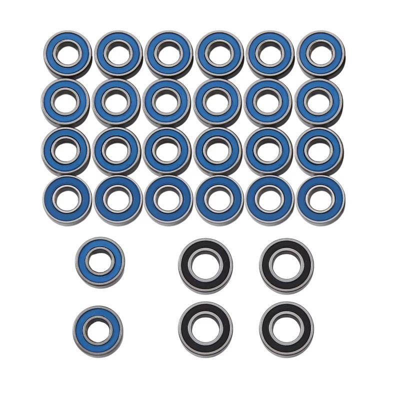30Pcs Sealed Bearing Kit for Tamiya 1/14 Truck Tractor Trailer Semi Grand Knight King Hauler Upgrade Parts