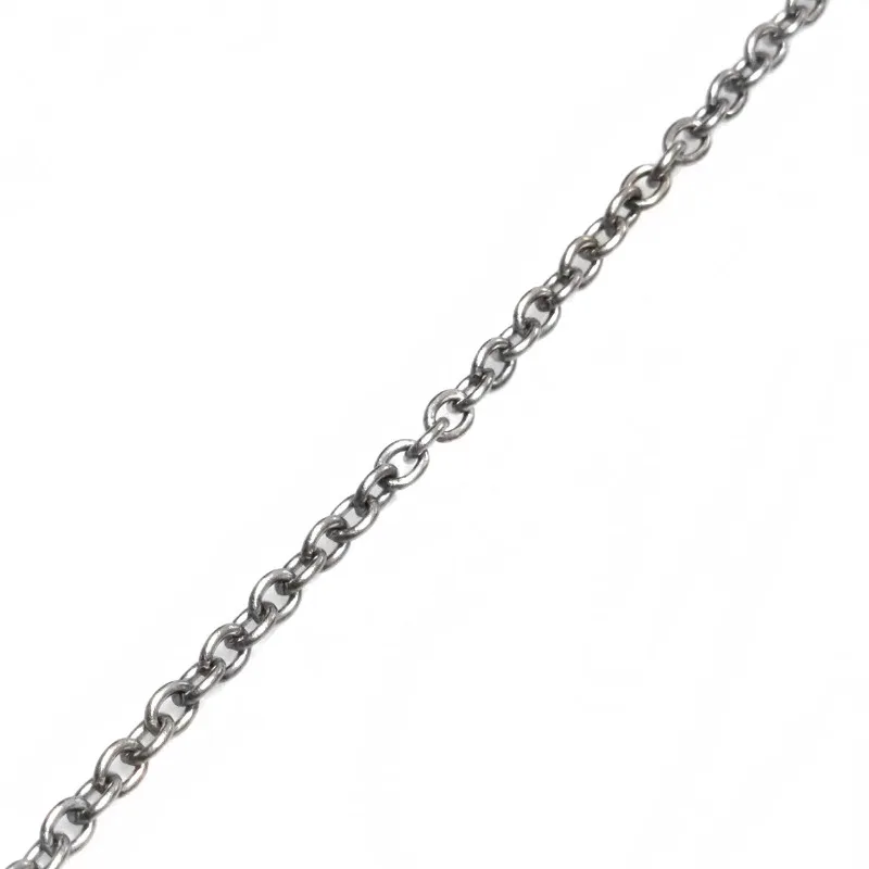 New Pure Titanium 3mm O-shaped Chain Ultra Light Anti Sensitive Necklace Fine Ball Chain Trendy Retro Men's and Women's Chains