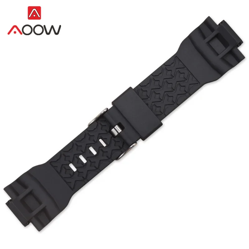 Rubber Sport Strap for Casio GA-150 GA-200 GA-201 GA-300/310 GLX-150 16mm Waterproof TPU Men Replacement Watch Band Accessories