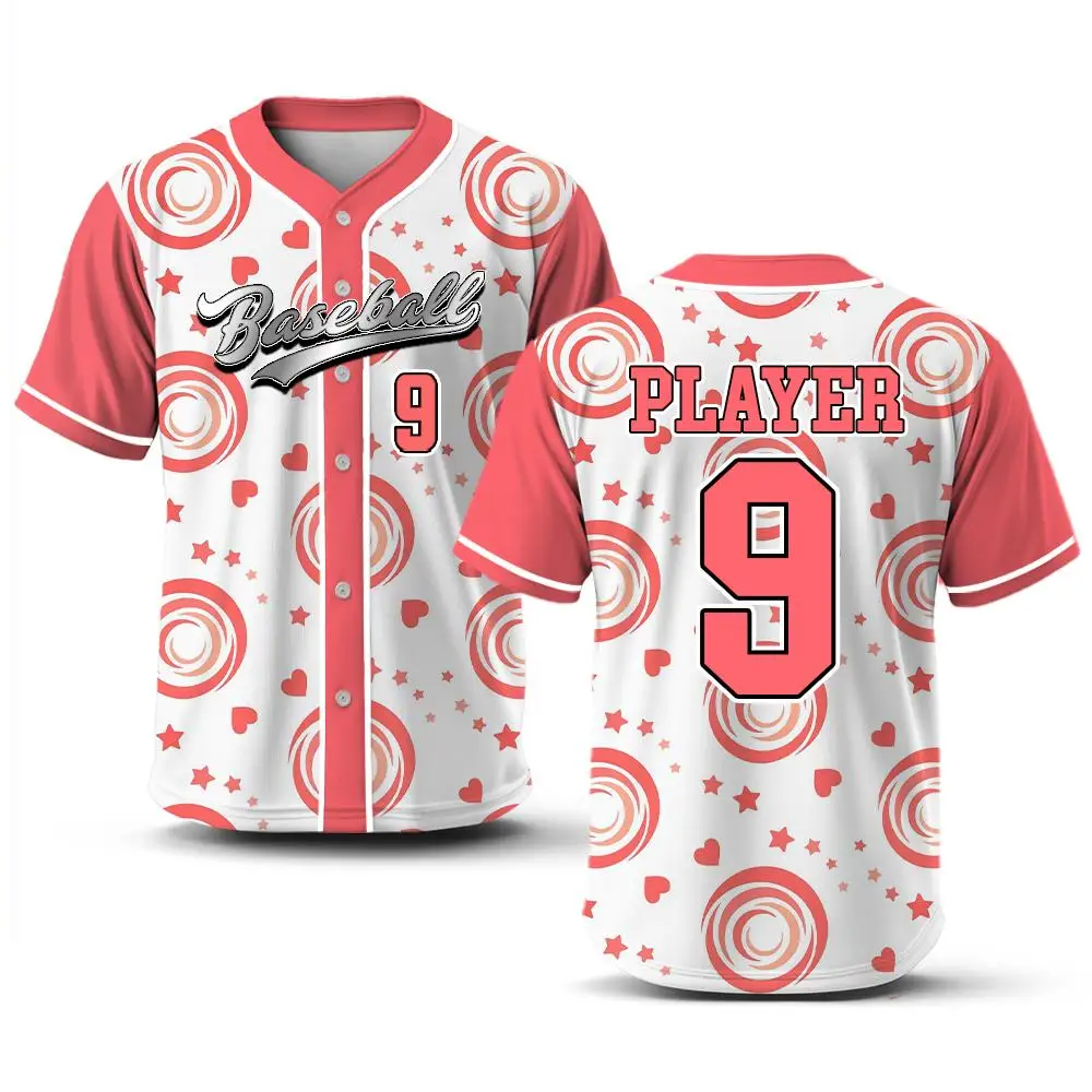 Customizable Short-sleeved Baseball Jerseys WIFRU Outdoor Sports Breathable Training Uniforms Teen Fashion Hip-hop Streetwear