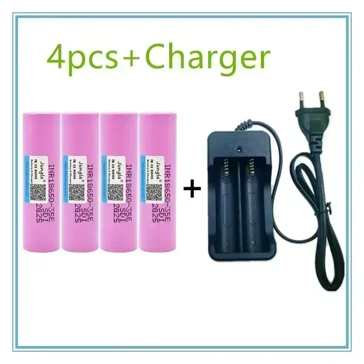 2025 best-selling 18650 battery 35e lithium-ion 3.7 v 3500mAh charger rechargeable battery suitable for screwdriver battery