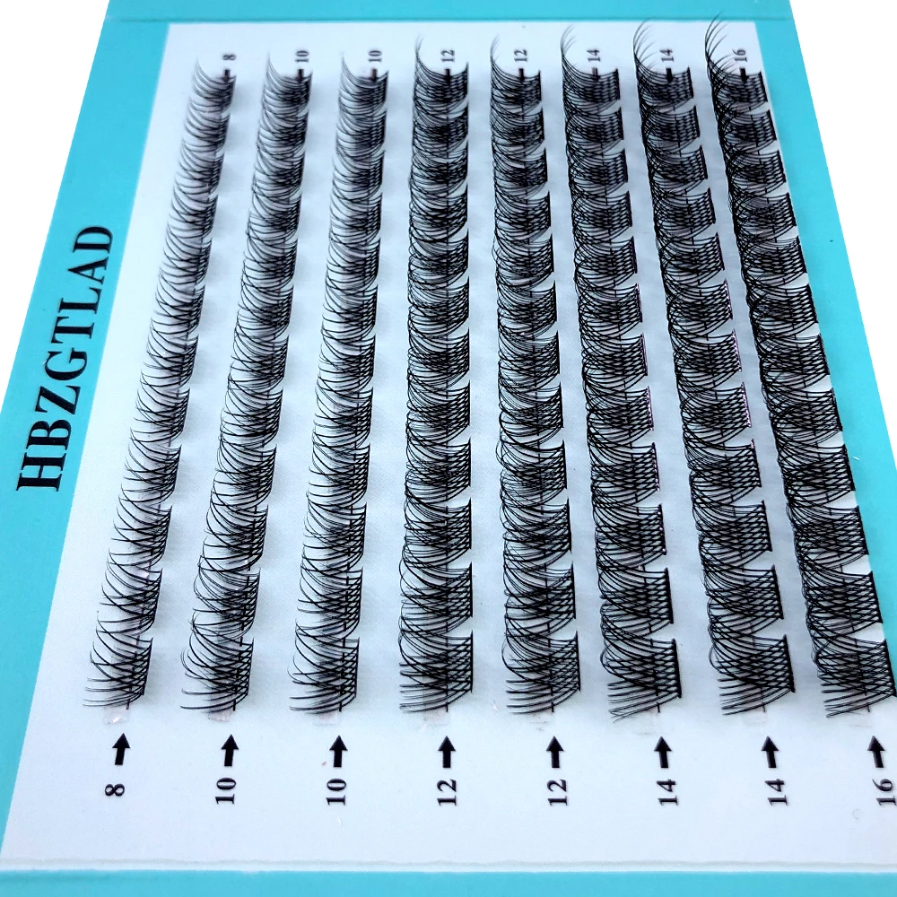 Mischen Sie 3D Fluffy Single Cluster Falsche Wimpern, vorgefertigte Volumenfächer, einzelne Wimpern, segmentierte natürliche gefälschte Wimpern für die Augenverlängerung – Detail 4