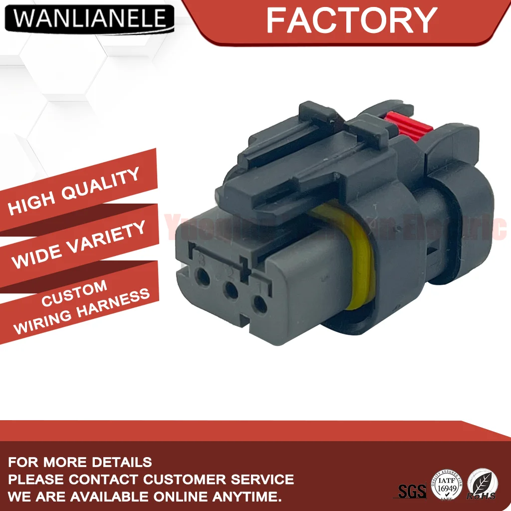50 Sets 776429-4 3 Pin Male Plug Connector Housing AMPSEAL 16 IP67 Waterproof 13A 4.5mm Pitch Fit Auto Sensor Harness