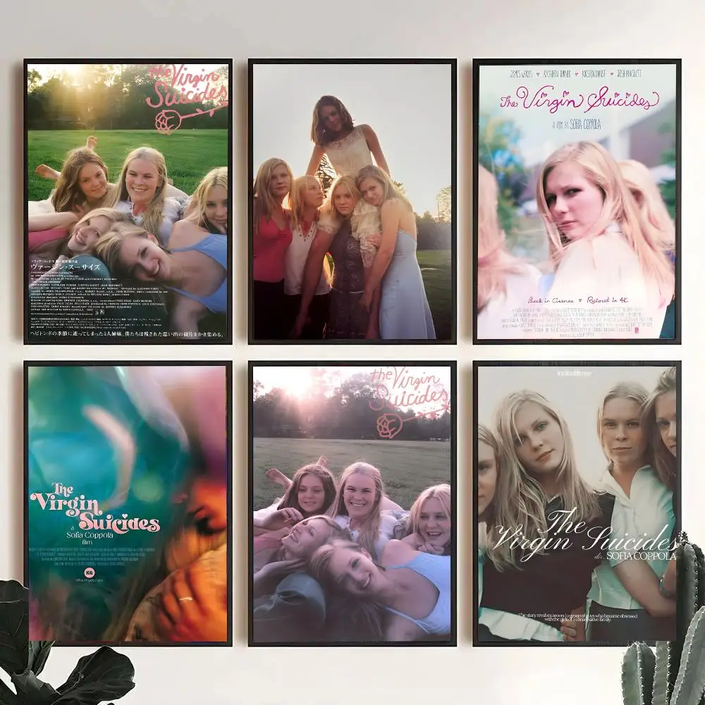 The V-Virgin Suicides Horror Movies Poster Decorative Wall Art Stickers Mural For Home Living Room Hallway Decor Gift