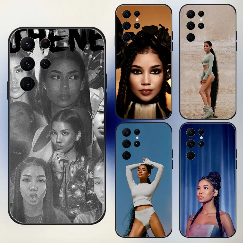 

Singer J-Jhene A-Aiko Phone Case For Samsung S24,23,22,30,21,10,9,Ultra,Plus,Lite,FE,5G Black Soft Case