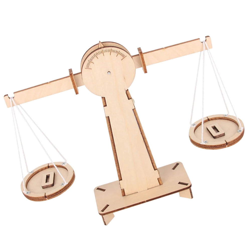 

Wood Balance Scale DIY Educational Kids Assemble Handmade Science Experiment Material Creative Learning Craft Project