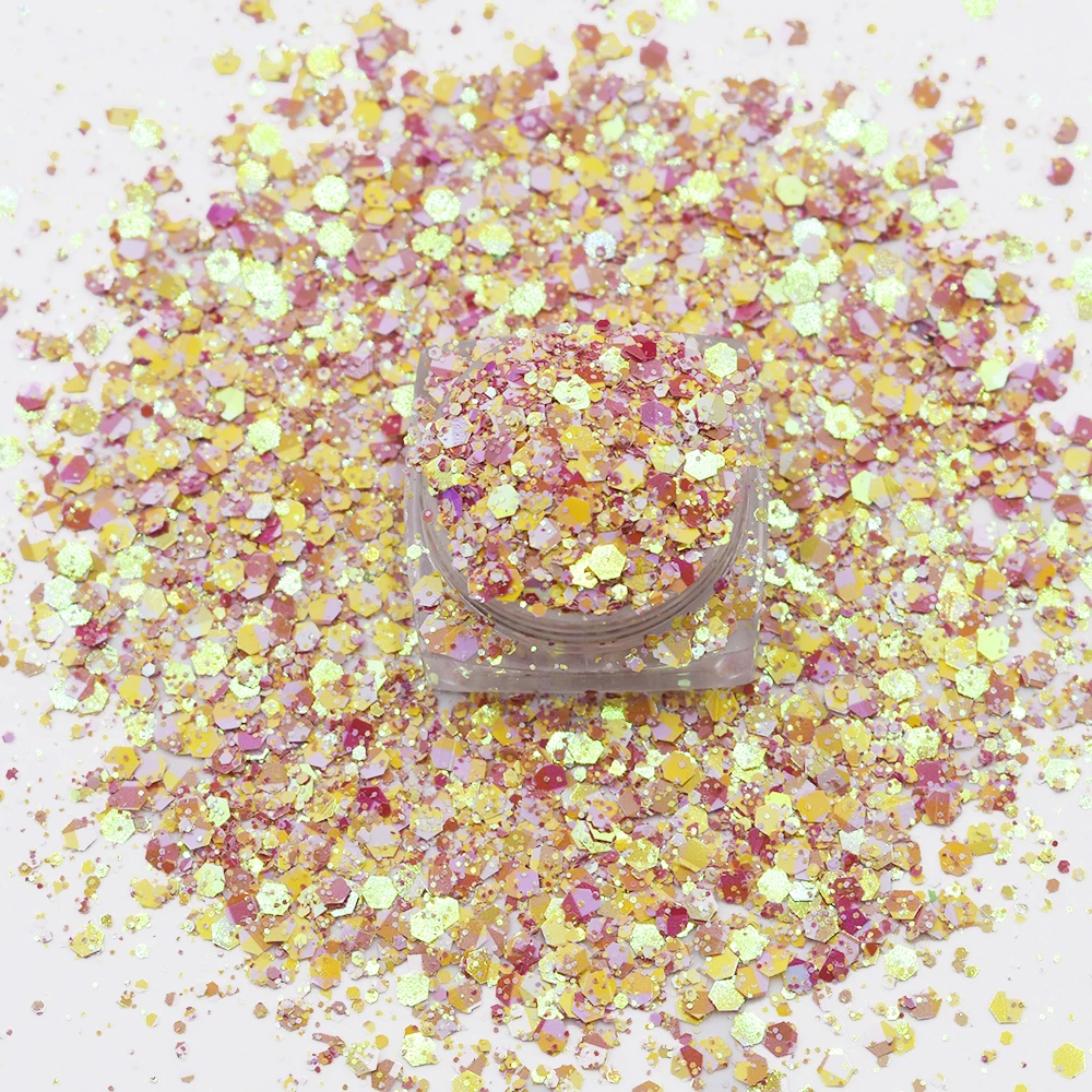 10g/Bag Wholesale New Arrival Hexagon Speciality Glitter For Craft Nail Art Decoration Accessories Supplies