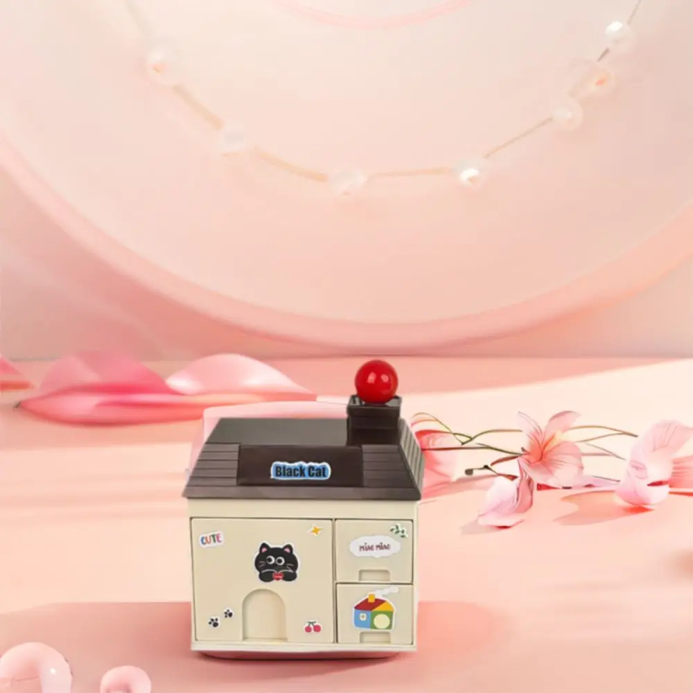 Schreibwaren Abnehmbare Kleine Haus Stift Halter Kunststoff Kawaii Desktop Lagerung Box Platzsparende Schreibtisch Kleinigkeiten Container Büro