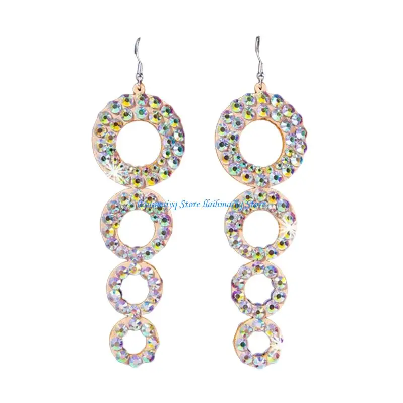 

573B Elegant And Versatile Belly Dance Earrings With Coating And Secure Fit