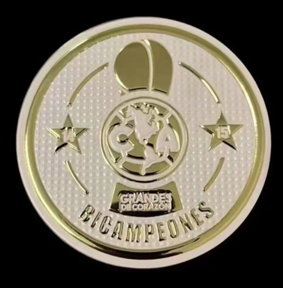 Écusson de football Club America, GRANDES DECORAION, écussons de football CA, TPU, fer sur badge de football BICAMPEONES