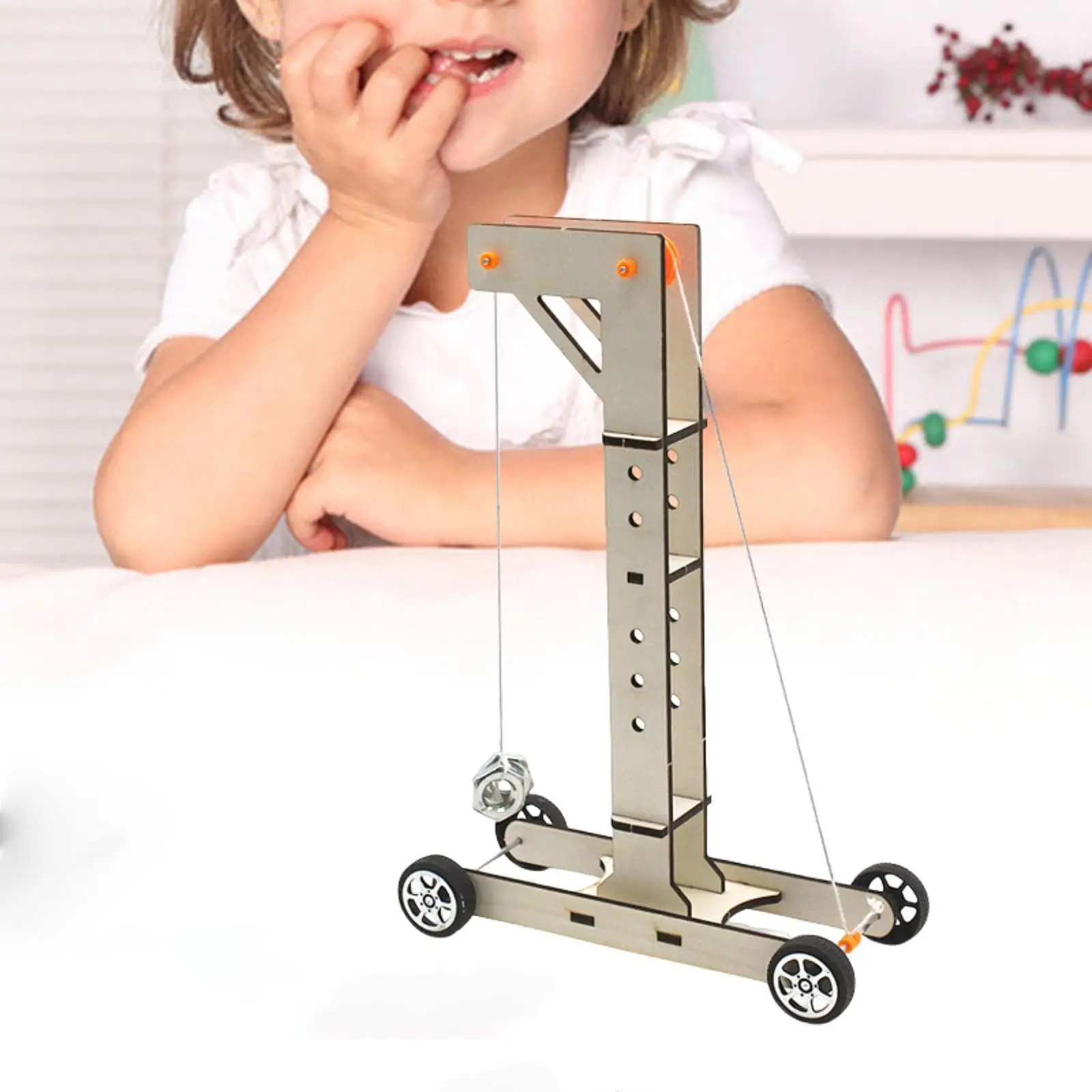 Modelo de coche de gravedad, juguetes de construcción DIY, tecnología de juego de simulación, juguete para estudiantes de primaria, regalos de cumpleaños para niños y niñas