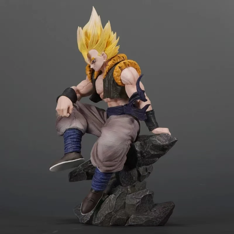 23cm Anime Dragon Ball z drei Köpfe Gogeta Sitzposition Action figur Modell Geschenk