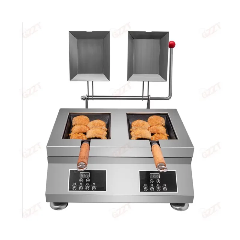 Commercial  Multifunction  Auto chainese Electric Automatic Independent control gyoza fryer Dumpling Frying Machine