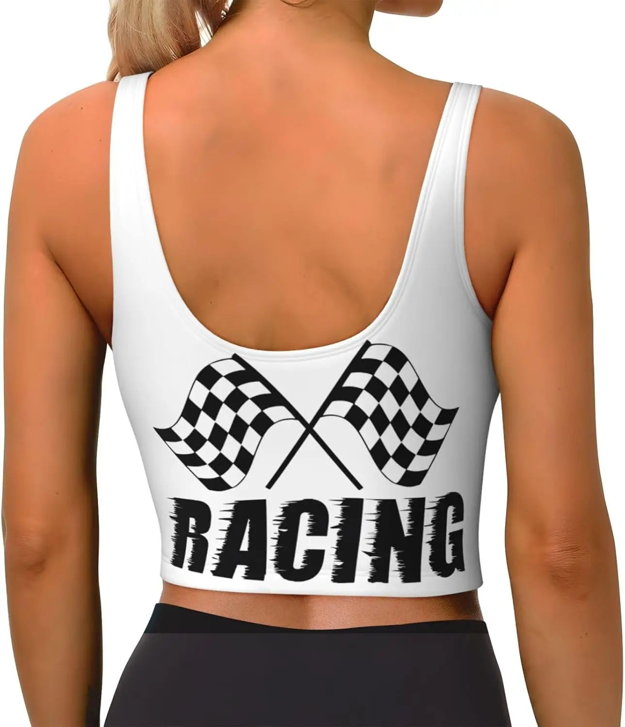 Женские спортивные бюстгальтеры, укороченные топы для йоги, тренажерного зала, топ для тренировок с U-образной спинкой, съемные подушечки, рубашка без рукавов для фитнеса