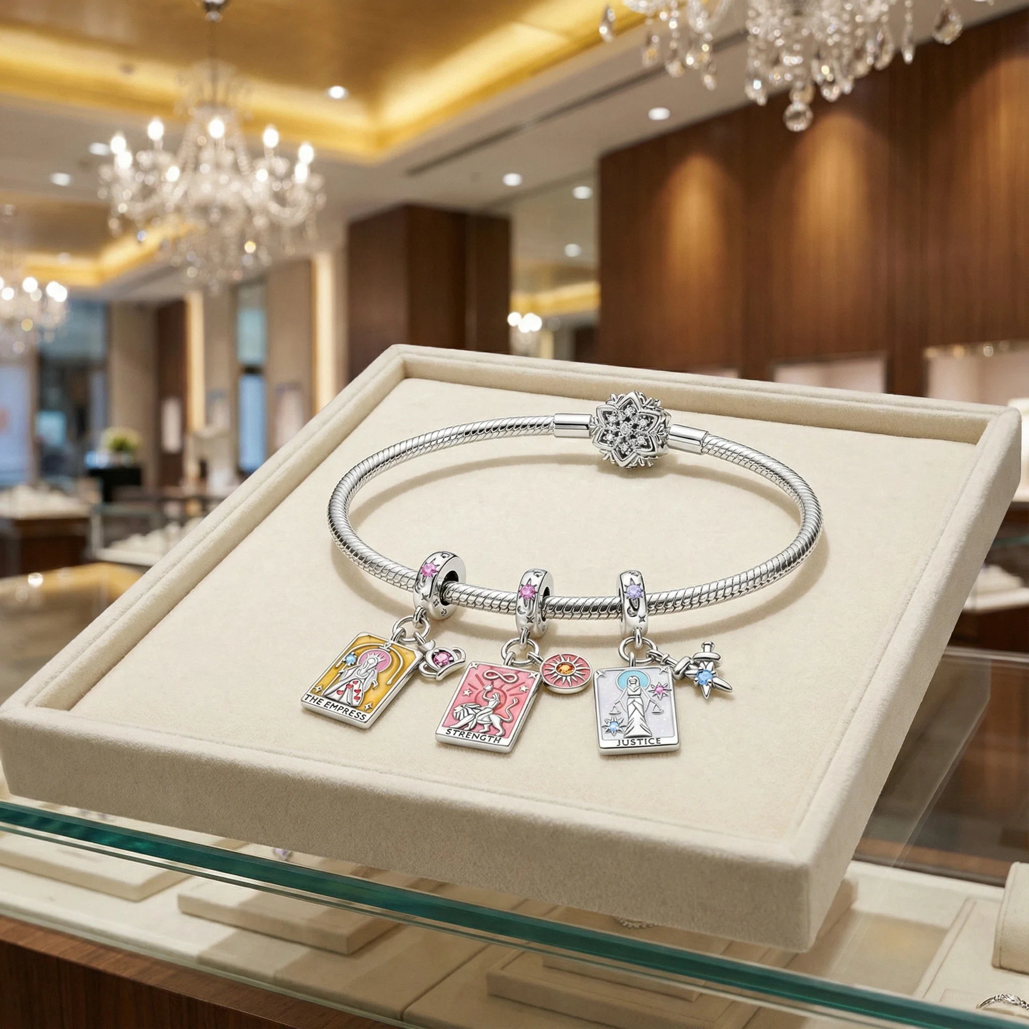 

Подвеска-шарм из стерлингового серебра 925 пробы с изображением звезды и солнца, бренд Caro, с кубическим цирконием, подходит для браслетов и ожерелий, подарок для нее, Colgante Plata