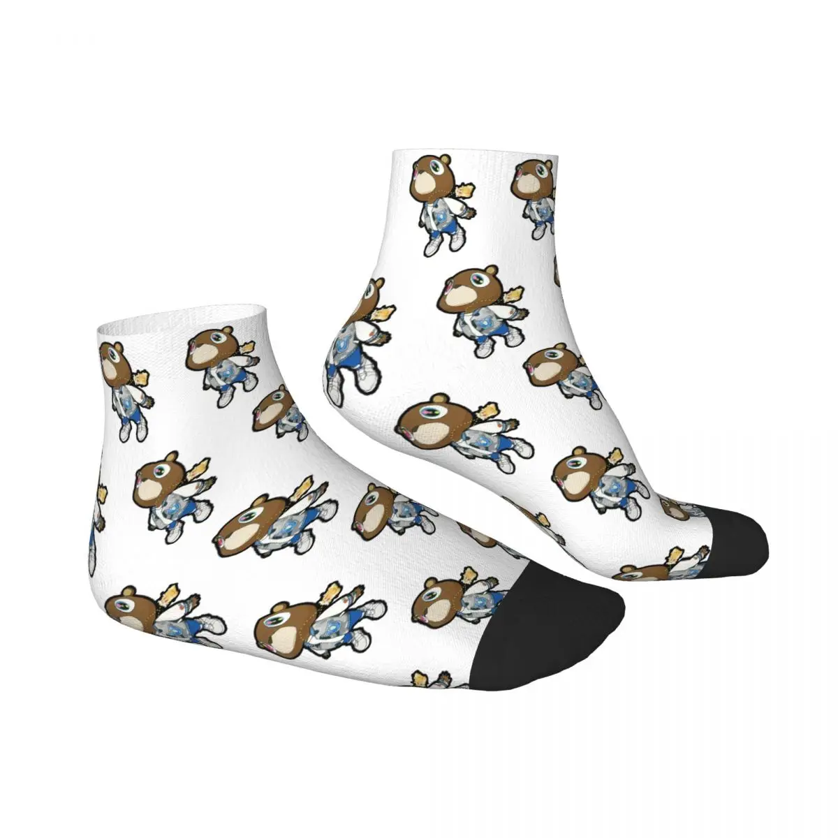 Kanye West Dropout Bear Chicago Graduation Socks Harajuku Stockings All Season Socks Accessories for Unisex Christmas Gifts