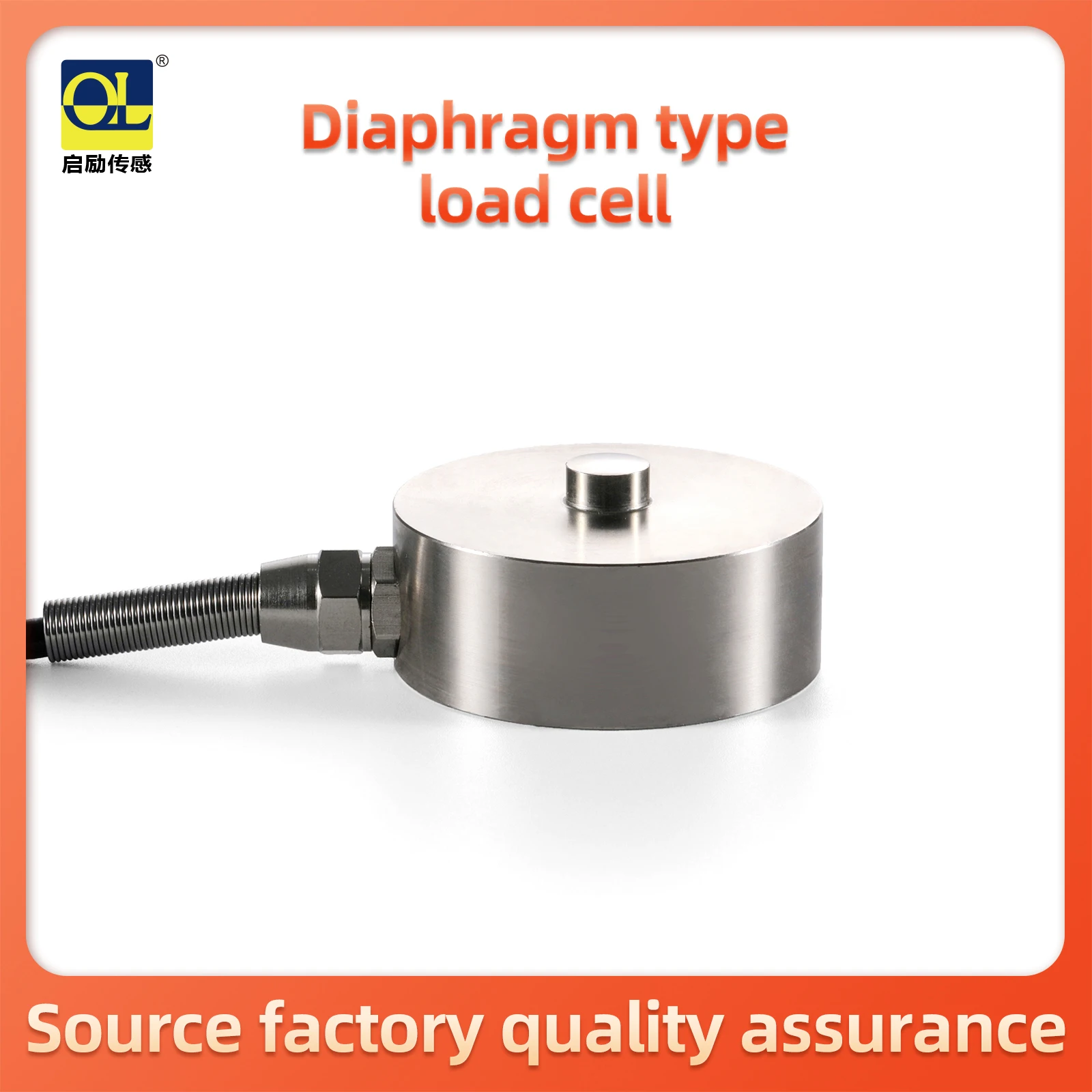 

Popular Chinese 51mm Inline Load Cell Miniature compression and tension load cell for impact force measurement Weighing Sensor