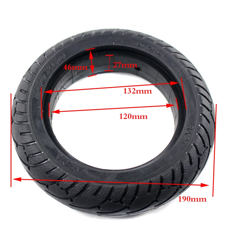 Solid Tire 200x50 For Speedway Mini 4 Pro Speedtrott GX14 Rear Wheel Tyre 8Inch Electric Scooter Tire