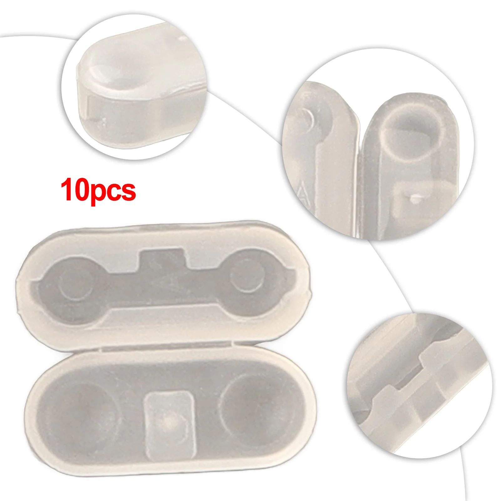 

Clips Pull Cable Connector Vertical Curtain White For Plastic Roller Roman 6x 4.5mm Blind Pull Cord Clips Brand New