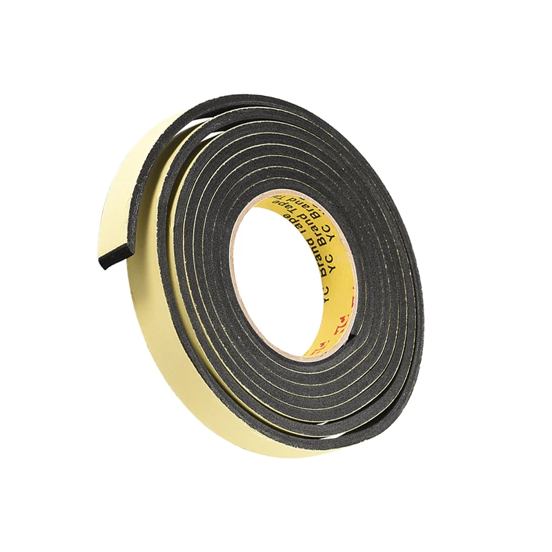 5mm Thick Black Sponge EVA Adhesive Tape Single Side Foam 3 Meters Anti-Collision Seal Strip 10/15/20/25/30/40mm Width