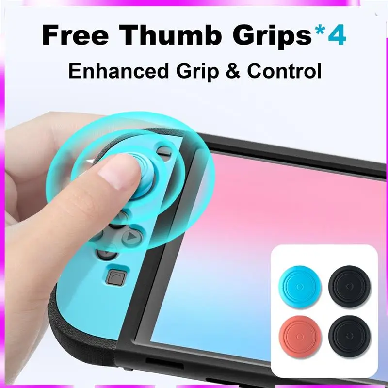 N98R For Joy-Con Grip Cover With Protective Silicone Case For Nintendo Switch 2, Split Design, Anti-Scratch, Shock-Absorption