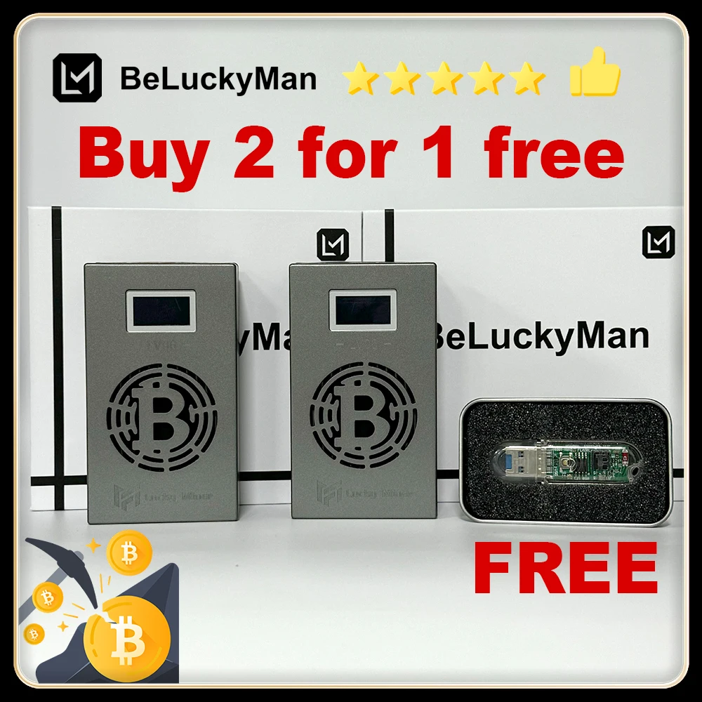 

Buy 2 for 1free 2LV06+1LV03 Lucky miner v6 Bitcoin miner bsv btc bch dgb crypto miner mining machine lottery miner usb btc miner