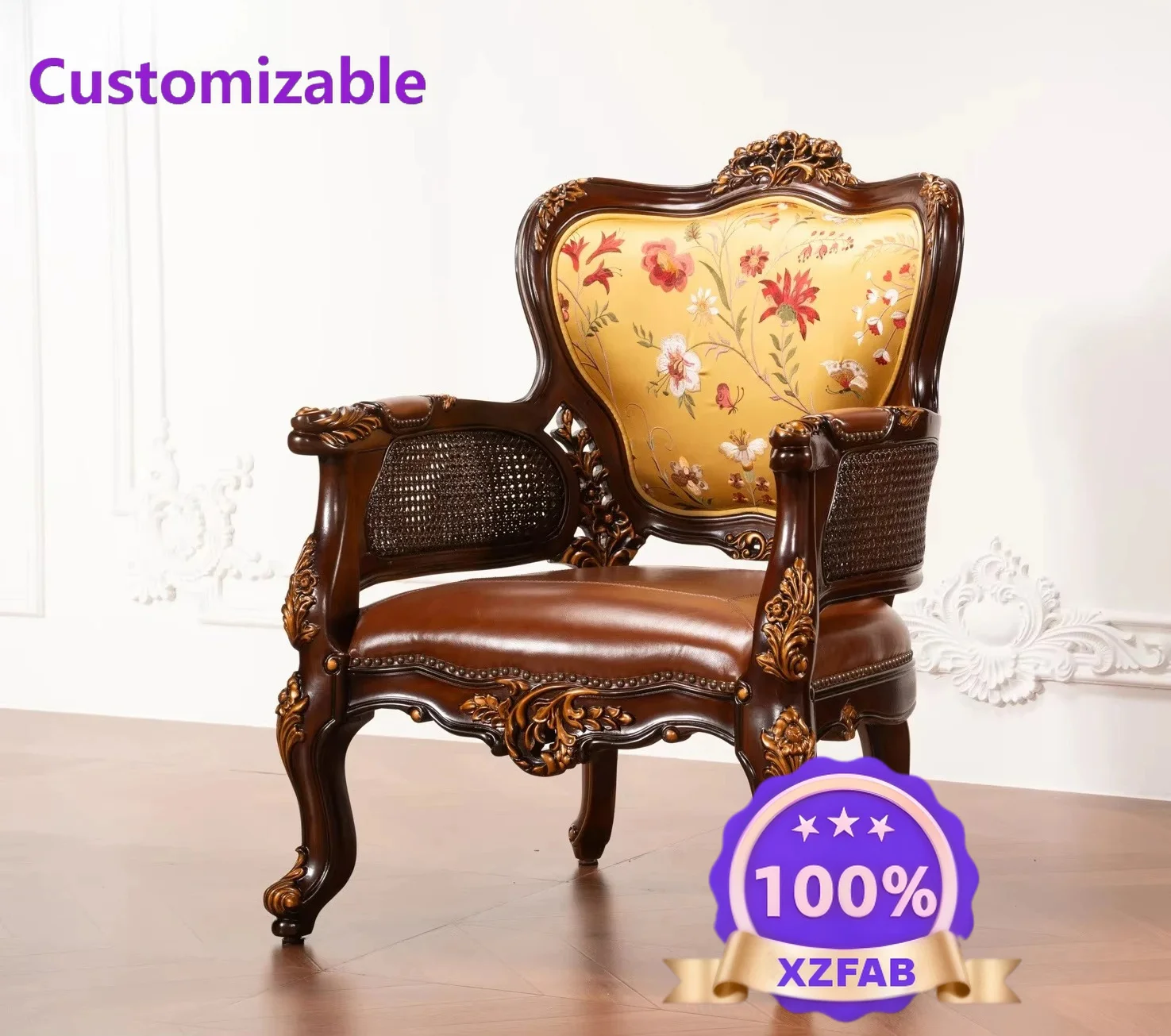 Factory Direct 2026 American Style Antique Leather Cafe Sofa Chair Leisure Chair Home Office Waiting Room Sofa Home Hotel