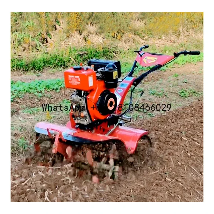 4WD Diesel 7hp Weeding & Tilling Machine Small Cultivator for Farm & Home Use New Power Tiller