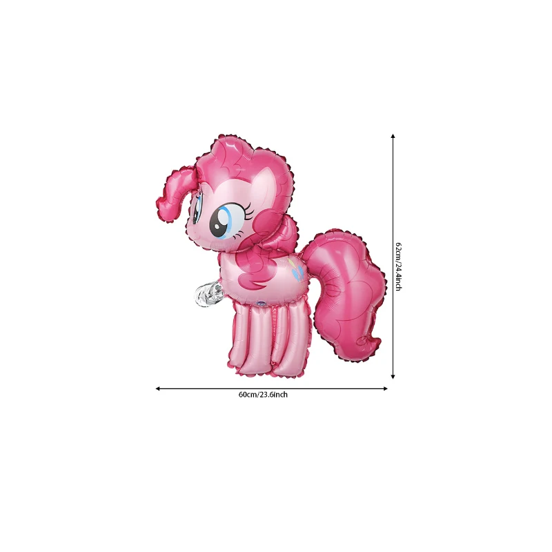 My Little Pony Fluttershy Pinkie Pie Twilight Sparkle Rarity Rainbow Dash Apple Jack Balão Adequado para decoração de festa temática