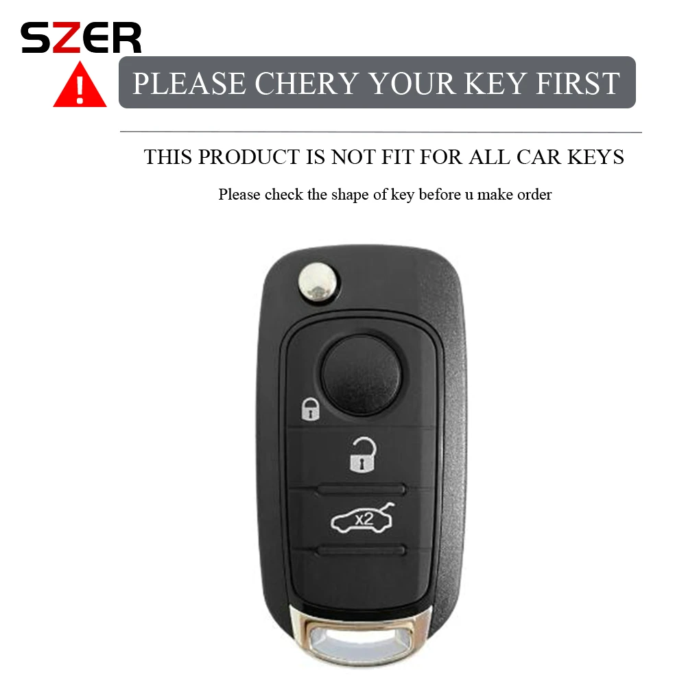 Soft TPU Flip Key Case Cover Shell For FIAT Tipo Toro Nuovo Freedom 500X Doblo Argo Grazie Protector Keyless Fob Accessories