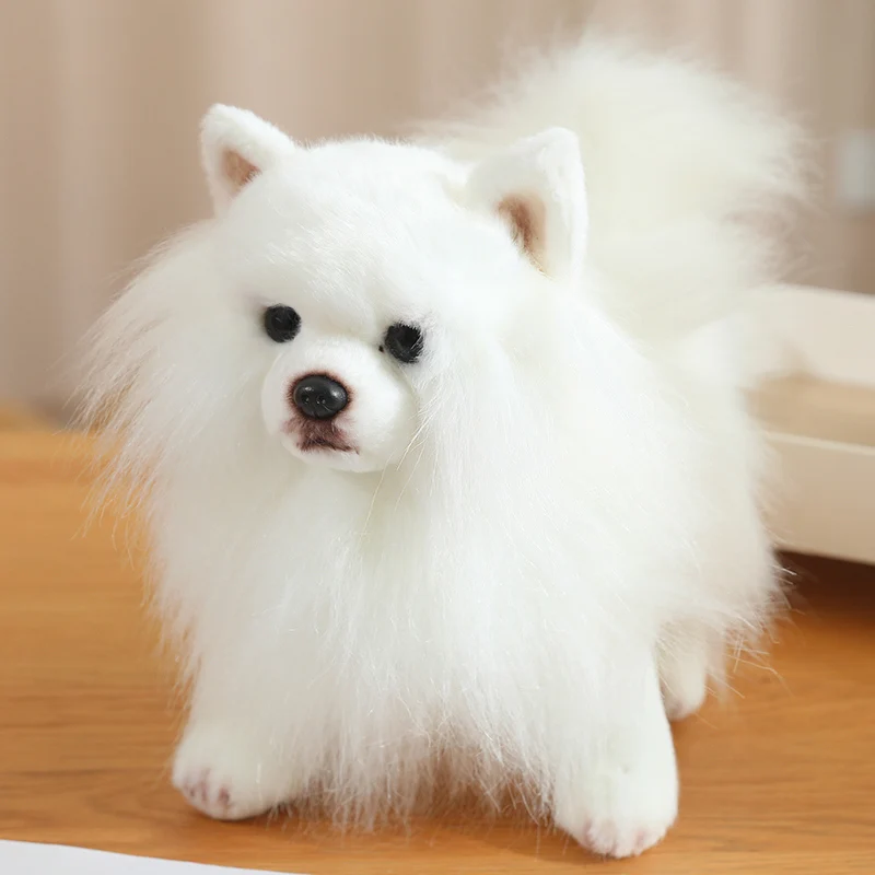 シミュレーションかわいい実生活ポメラニアン犬ぬいぐるみかわいい