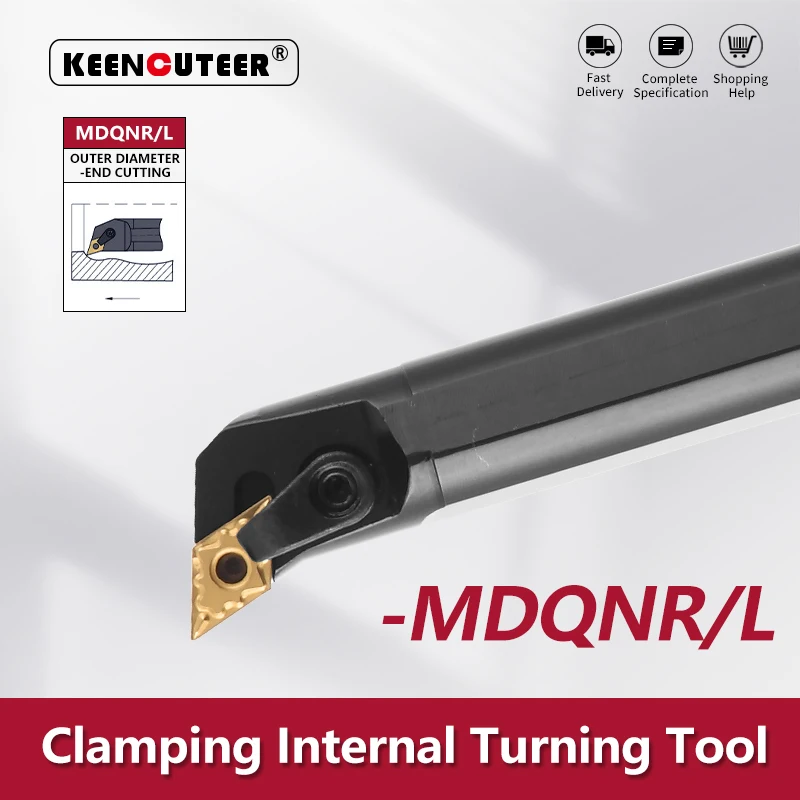 S20R-MDQNR S25S-MDQNR S32T-MDQNR Internal Turning Tool -MDQNR/L11/15 Lathe Bar Turning Holder CNC Cutting Tool Cutter Bar