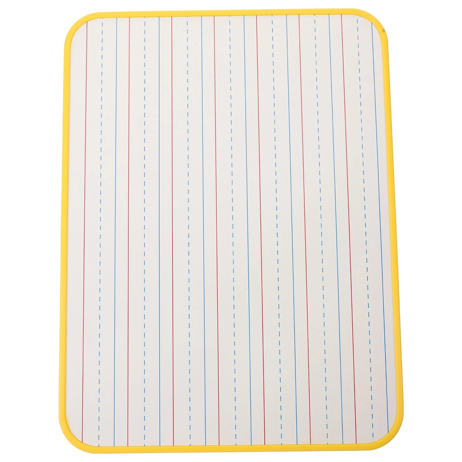 

Double Sided Whiteboard Dry Erase Board Small Wood Frame Yellow Border Office Classroom 4x6 Reusable PVC Sturdy