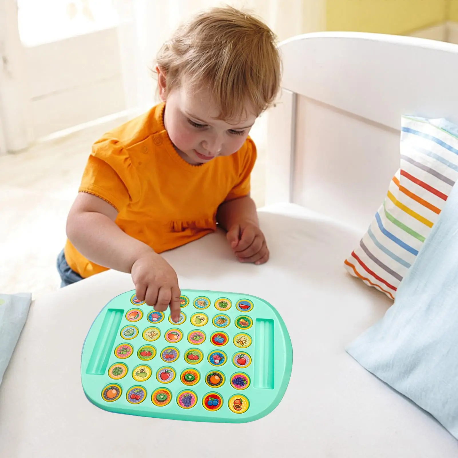 Memory Game Animal Fruit Pattern Interactive Toys Flipping Matching Strategy Board Game For Toddler Kids Family Kindergarten