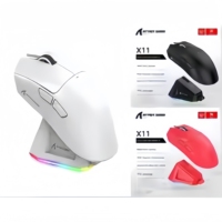 Attack Shark X11 Wireless Gaming Mouse – 3-Mode (Bluetooth/2.4G/Wired), PAW3311 Sensor, RGB Lighting, Magnetic Charging Dock