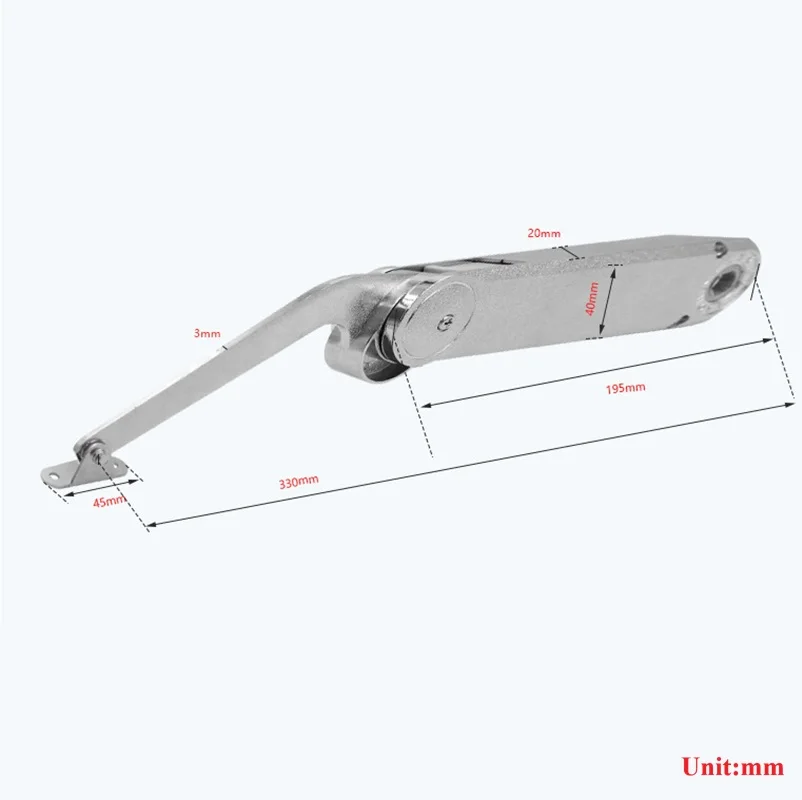 2Pcs Heavy Cabinet Door Lift Up Lid Stay Support Mechanism Force Adjustable