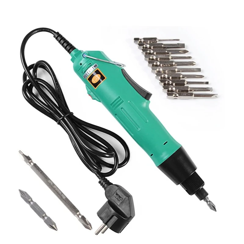 220V Electric Screwdriver H6 Speed 6.35mm Straight Plug Variable Speed Torque Adjustment for Home Repair And DIY Projects