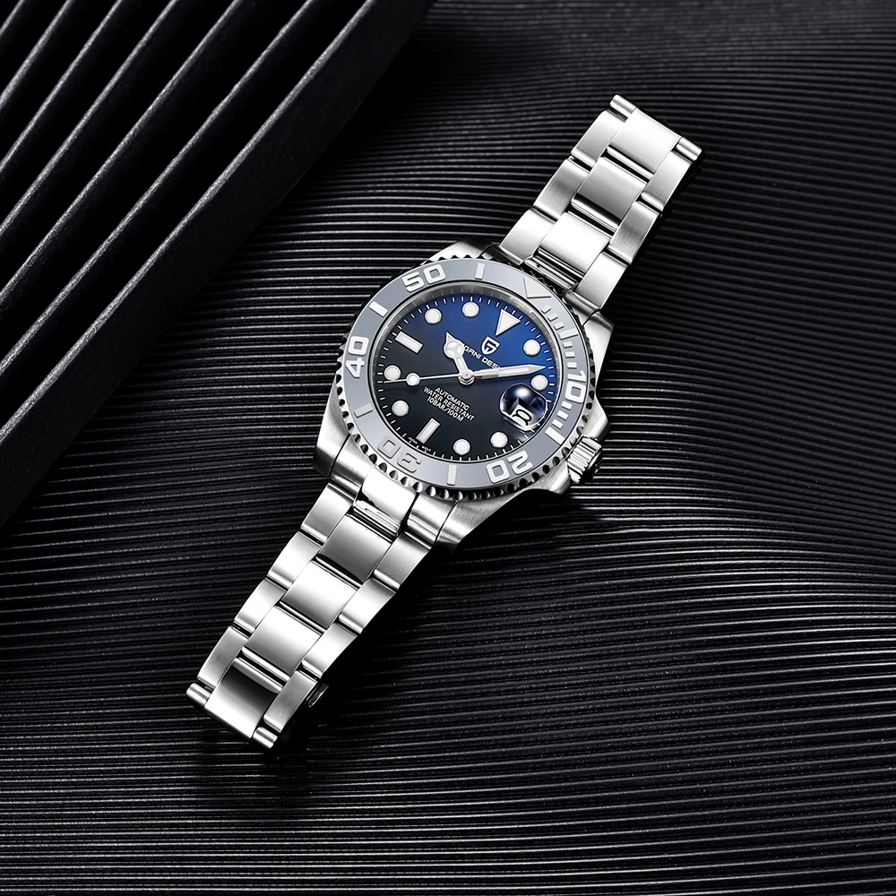 

PAGANI DESIGN Top Diving Series Watch 8215, механические автоматические часы, роскошные мужские часы из нержавеющей стали со светящимся сапфиром