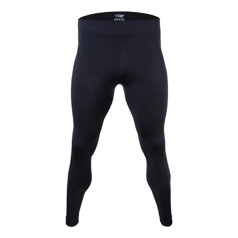 طقم ملابس داخلية حرارية للرجال، معدات تزلج شتوية طويلة جونز بطبقة أساسية دافئة من الأعلى والأسفل للتزلج باللون الأسود
