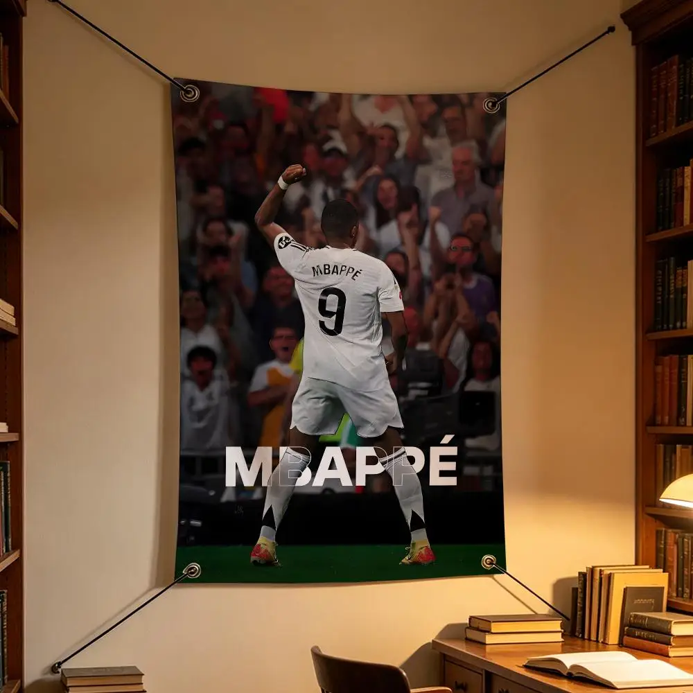 Football Kylian Mbappe France Star Flags Personalized Flag Room Dorm Camping Picnic Garage Bar Indoor Outdoor Wall Decor